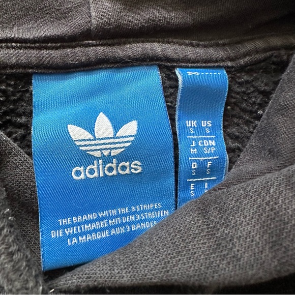Adidas Black Pullover Hoodie Small - Picture 6 of 10